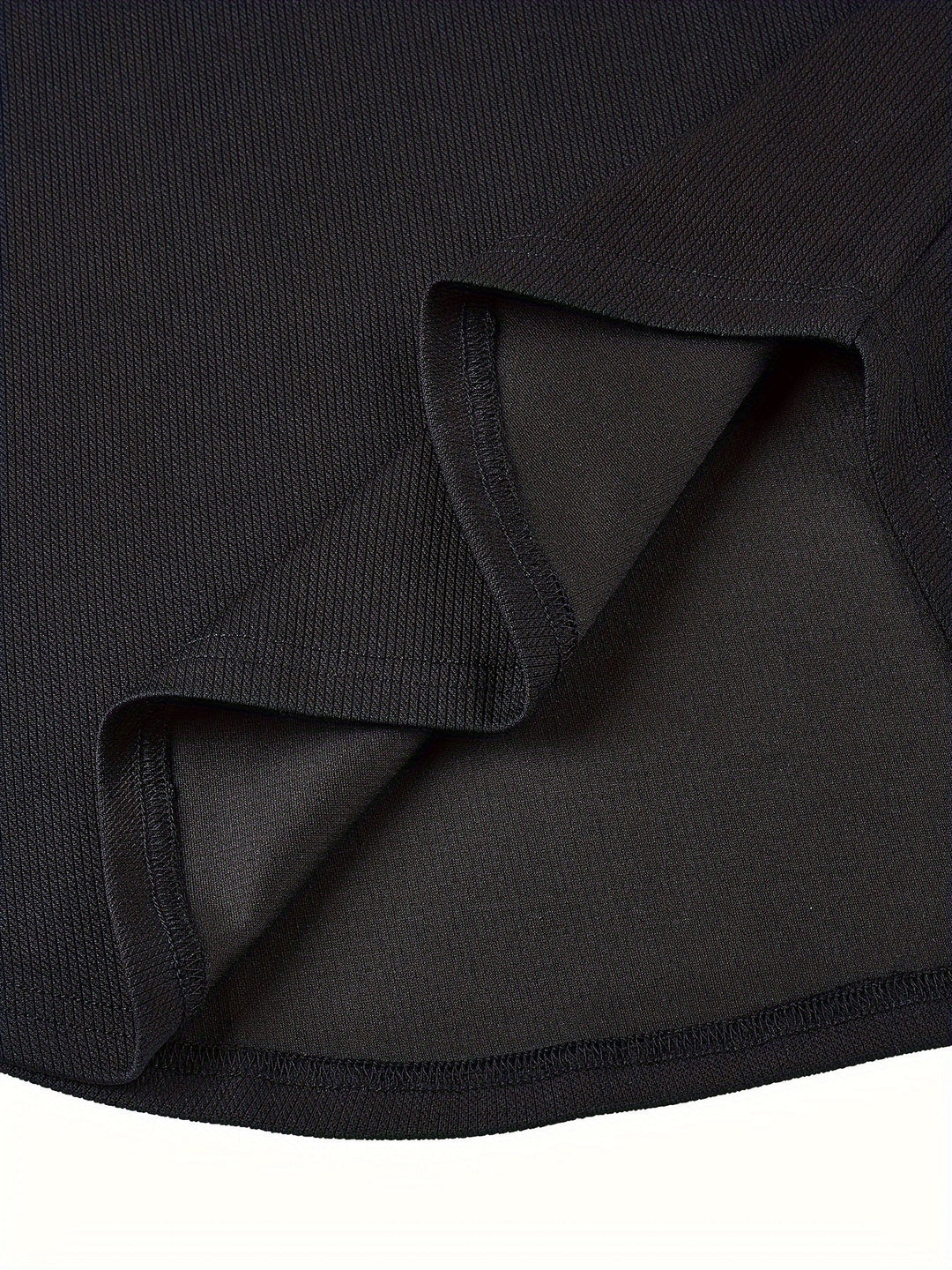 Rafael men's deep V-neck t-shirt with unique textured knit, short sleeve style