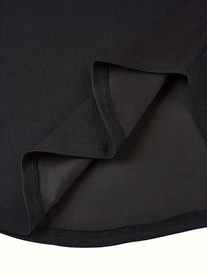 Rafael men's deep V-neck t-shirt with unique textured knit, short sleeve style