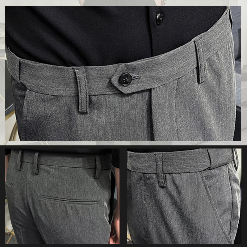 Men's slim fit stretch trousers, perfect for weddings, business meetings, or special events.