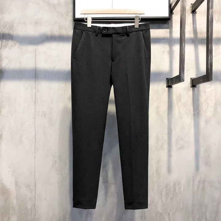 Men's slim fit stretch business trousers, combining contemporary style with ultimate comfort.