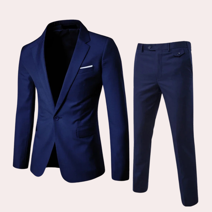 Elegant men's slim fit blazer, perfect for business meetings, formal events, or a stylish wedding guest look.