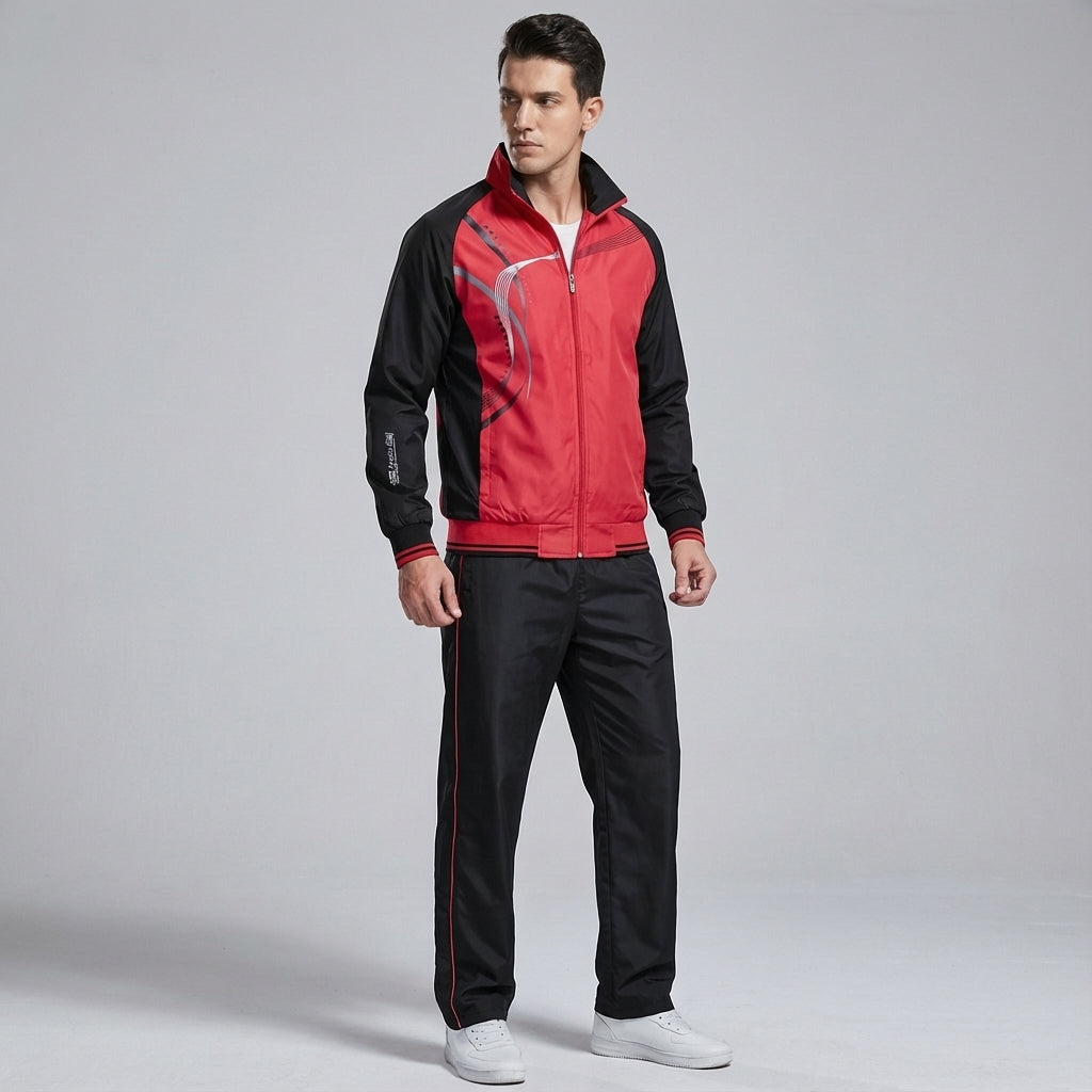 Harrison men's apparel: two-piece tracksuit for a casual, athletic look, spring/autumn wear.
