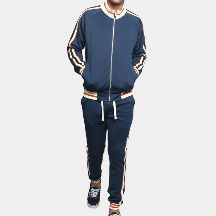High-performance men's activewear tracksuit, designed for intense workouts & fitness. Durable sports apparel.
