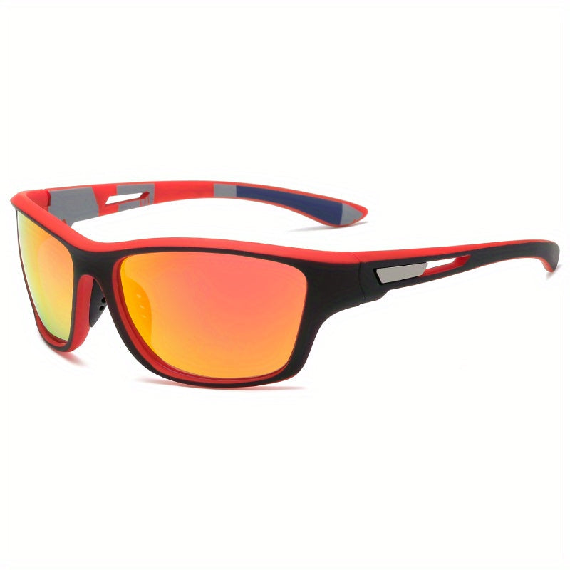 Clear vision men's polarized sunglasses, UV400 for sun protection in sports.