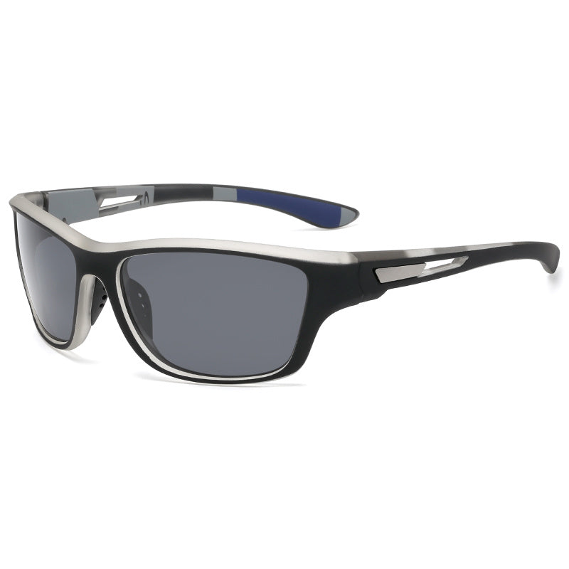 Active men's polarized sunglasses, UV400 protection, perfect for outdoor sports.