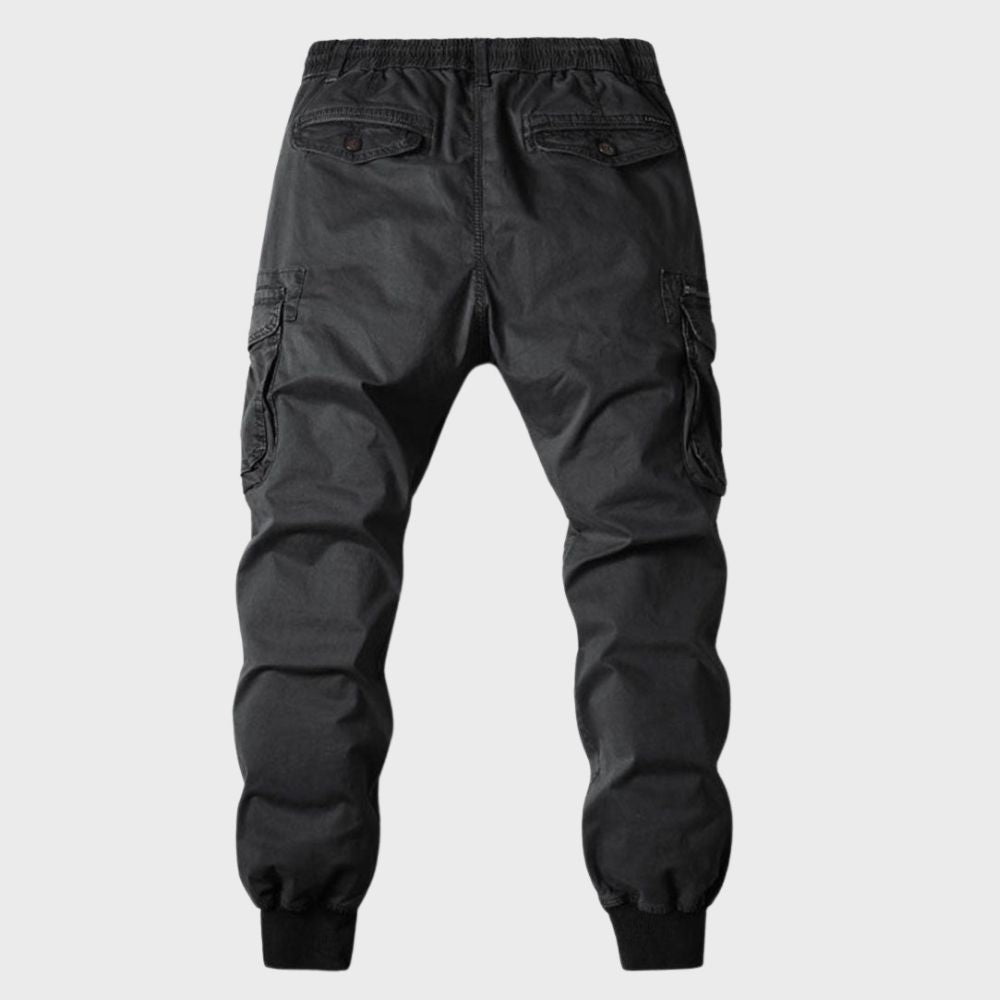 Sleek & stylish men's cargo joggers, elevating your casual wardrobe with ease.