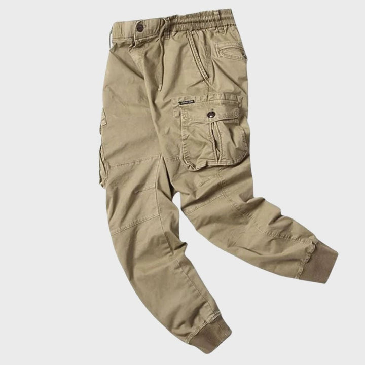 Streetwear cargo joggers for men with multiple utility pockets. Trendy & comfortable.