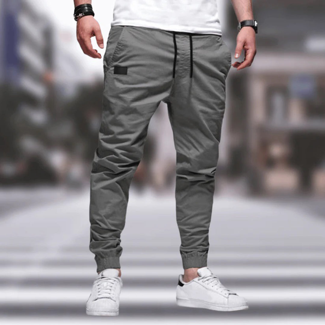 Men's stylish everyday trousers, comfortable fit for casual wear. Perfect for versatile smart-casual menswear.