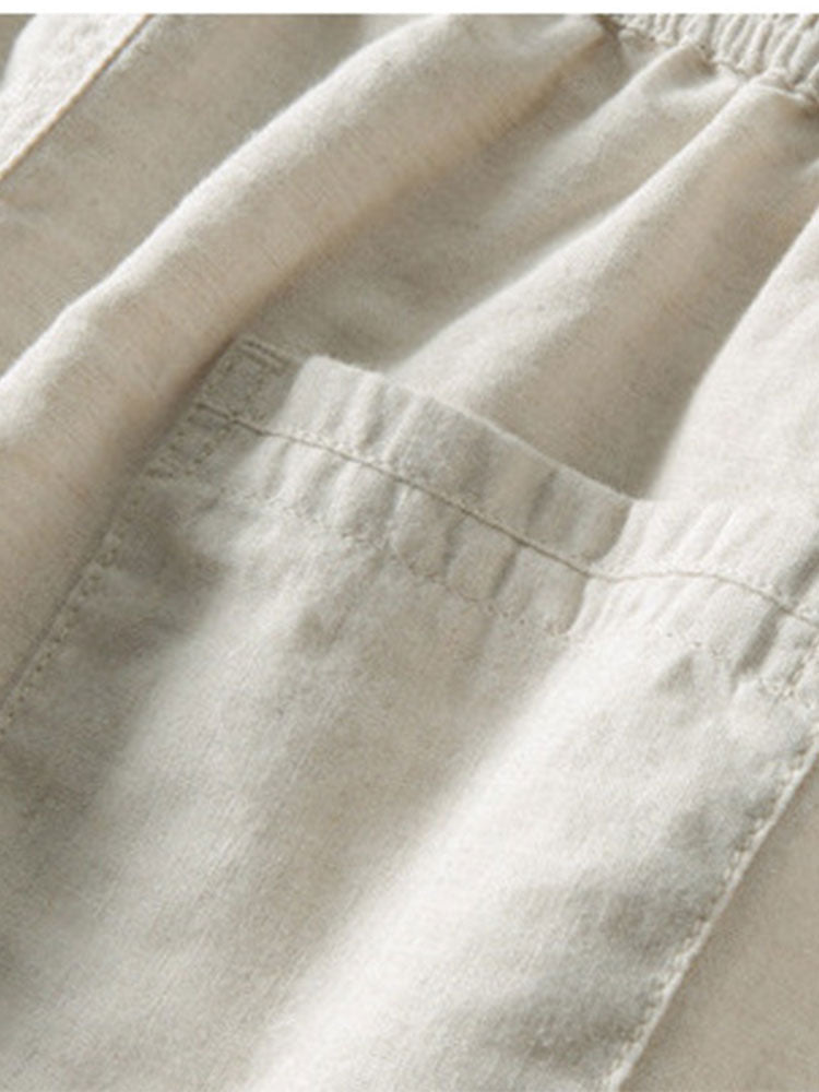 Antonio Men's linen shirt & trousers set. Stylish, comfortable everyday wear for men's casual outfit.