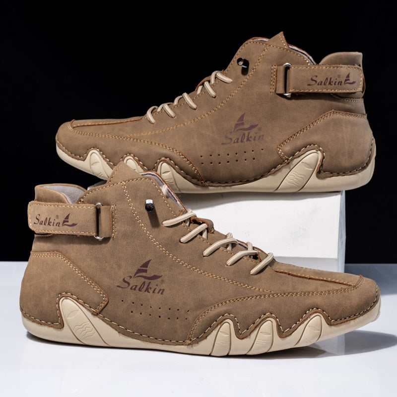 Men's walking shoes: orthopedic comfort with arch support, ideal for daily wear & support.