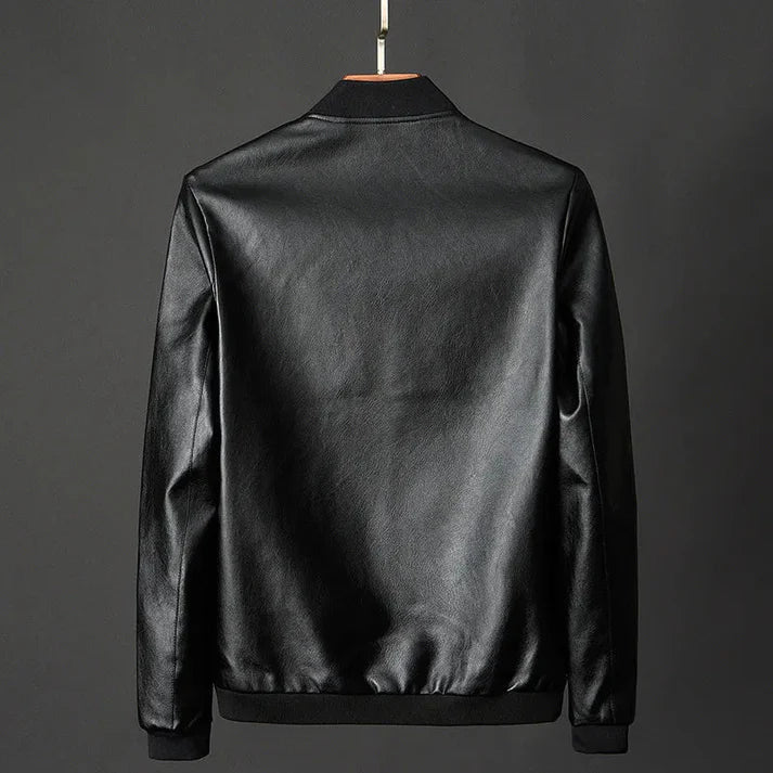 Durable, lightweight men's Tarek faux leather jacket. Features precision details & a stylish, tailored fit for urban fashion.