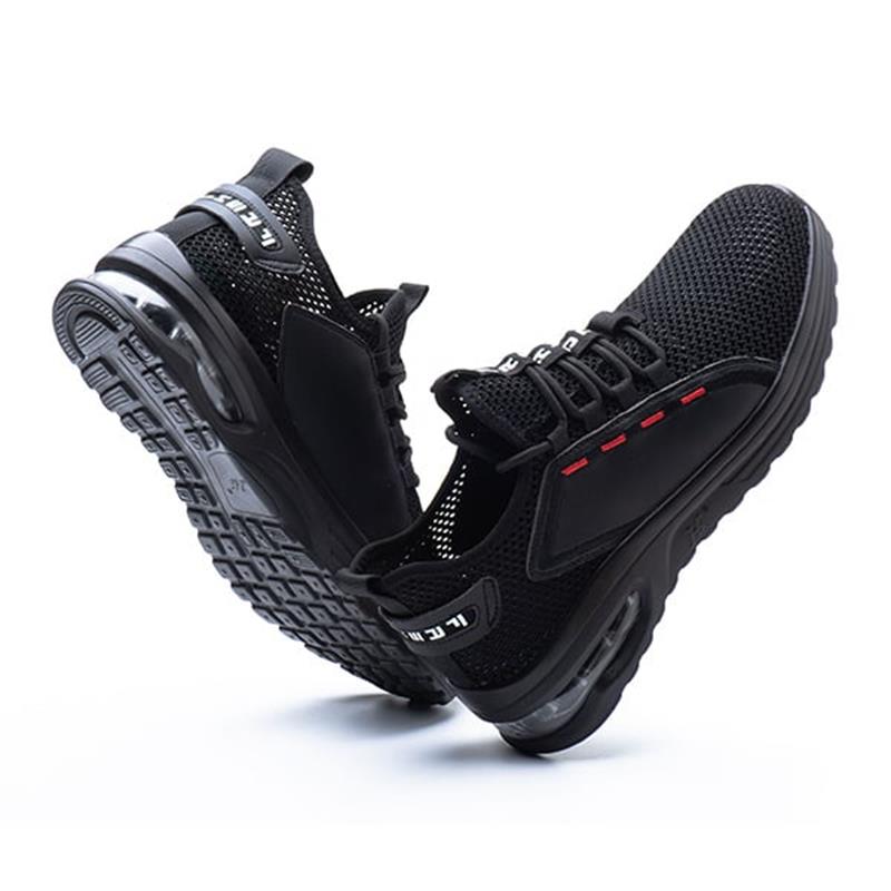 Men's breathable, ultralight steel toe safety shoes. Designed for comfortable, long-lasting work.