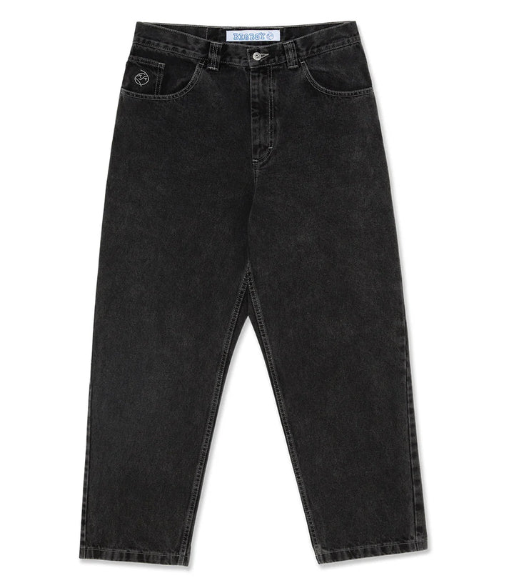 Trendy men's loose fit skate jeans, urban streetwear style. Comfortable baggy casual pants for daily wear.