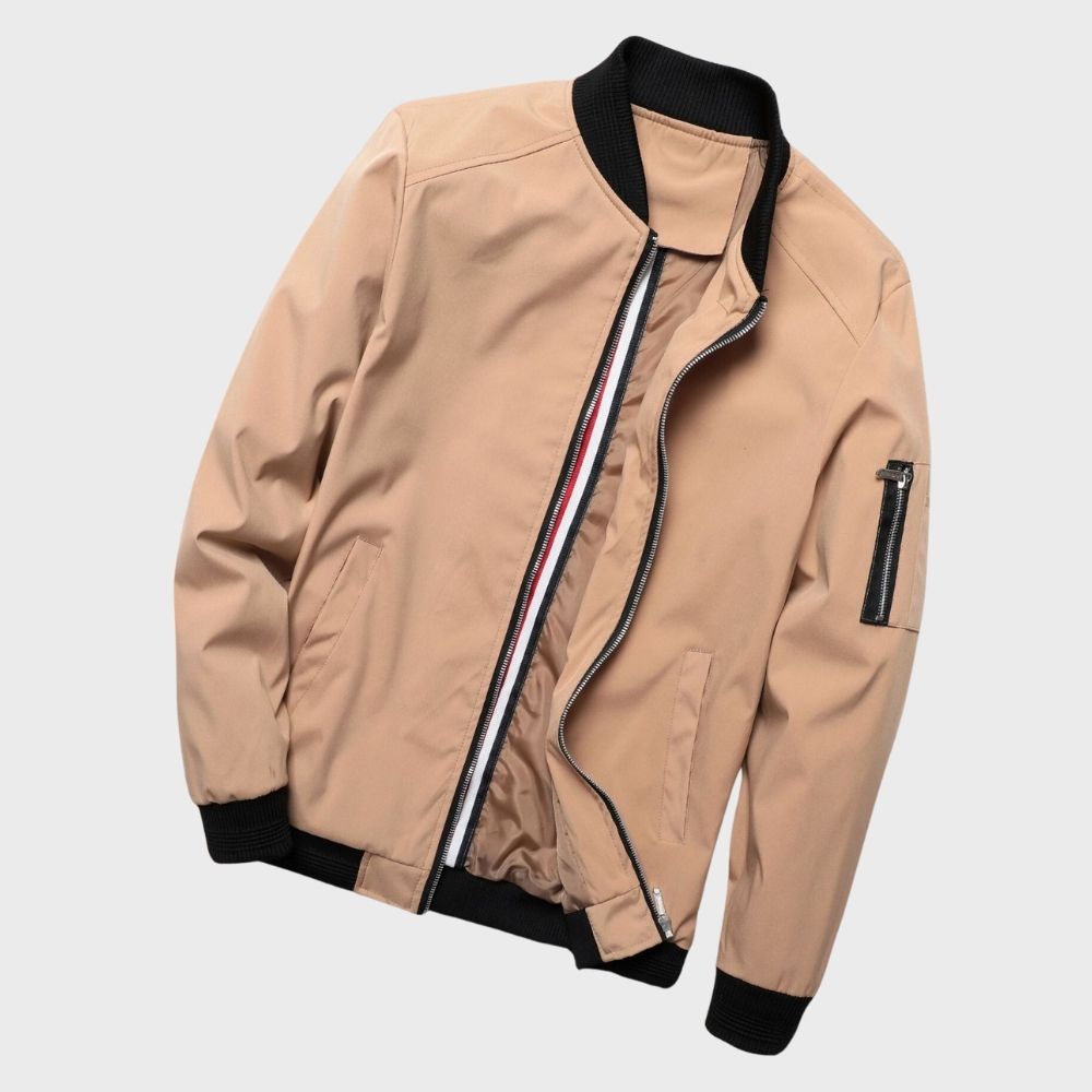 Cool men's bomber jacket for everyday fashion, offering a stylish, versatile layering option.