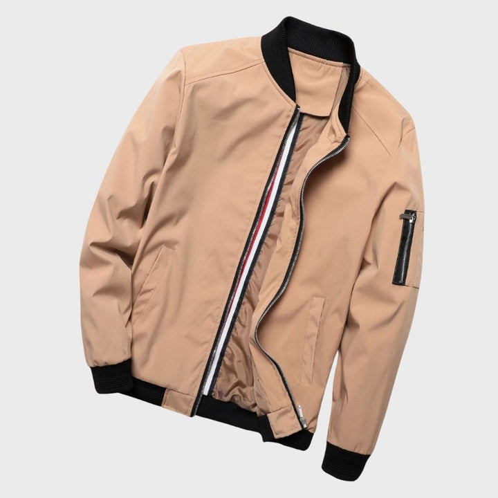 Cool men's bomber jacket for everyday fashion, offering a stylish, versatile layering option.