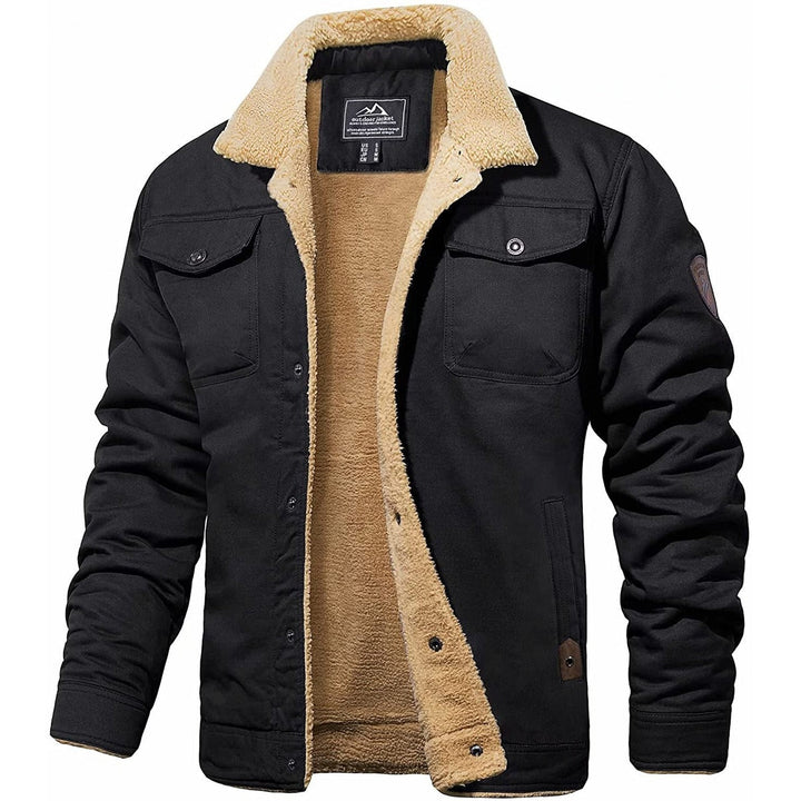 Men's vintage Victor bomber jacket, timeless style, warm outerwear for winter.