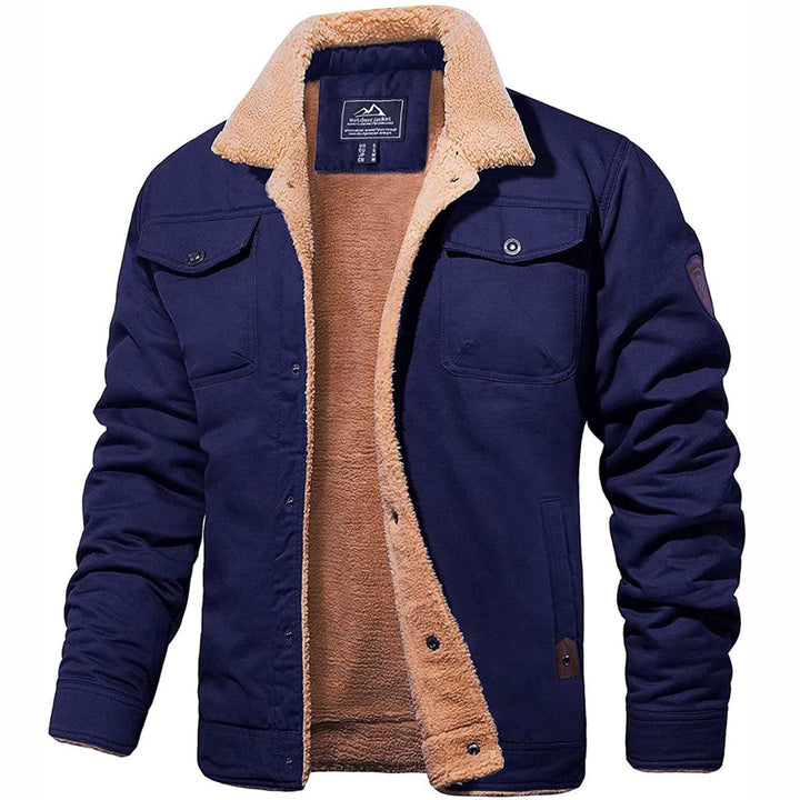 Stylish men's vintage bomber jacket, classic winter coat for casual fashion.