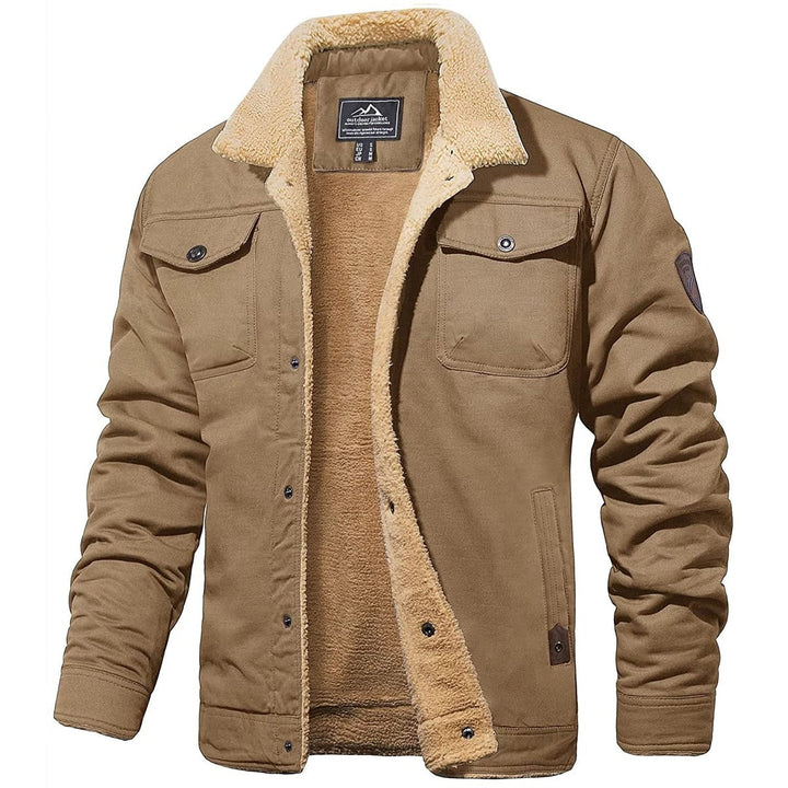 Timeless men's vintage bomber jacket, stylish and warm outerwear, ideal for casual men's fashion.