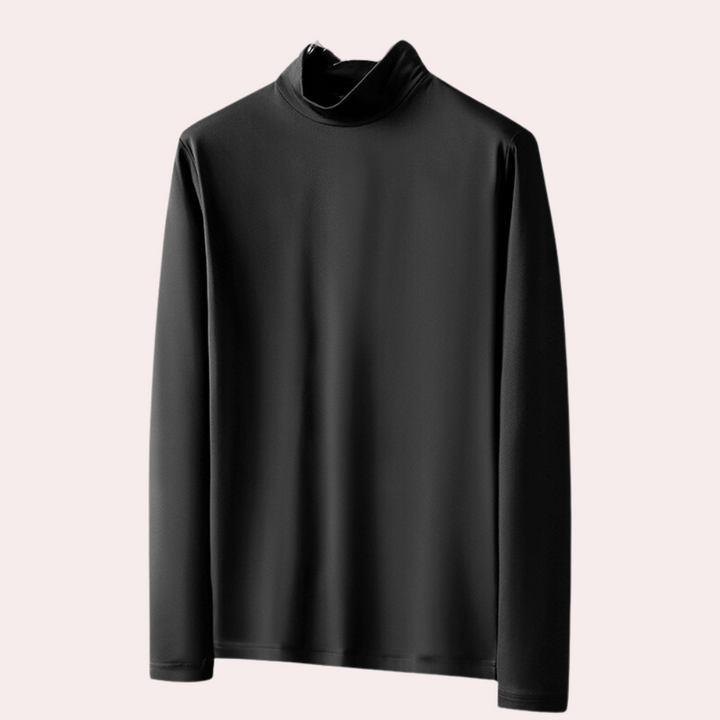 Versatile men's long sleeve shirt. Wrinkle-free & breathable polyester for comfortable casual wear & winter fashion.