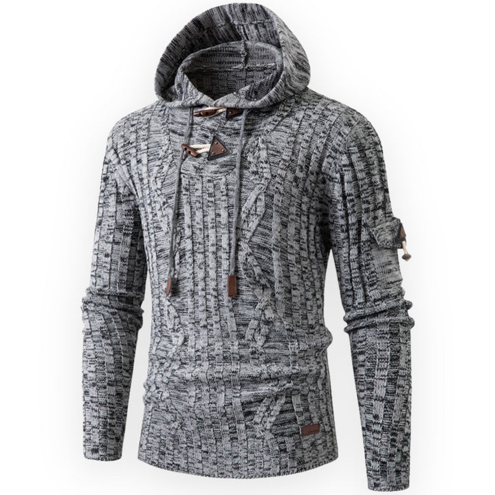 Comfortable men's outdoor hoodie, soft fleece for warmth & everyday wear.