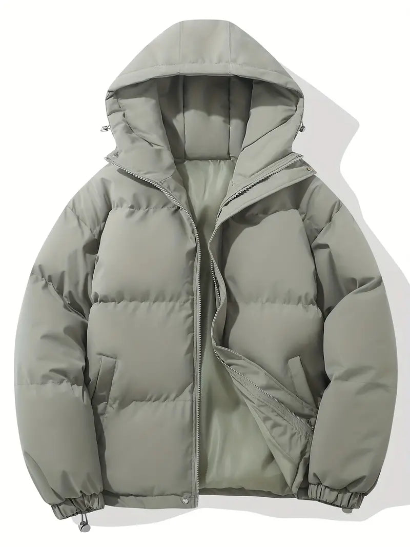 Classic men's hooded winter jacket, featuring insulation for warmth, comfort & a stylish look.