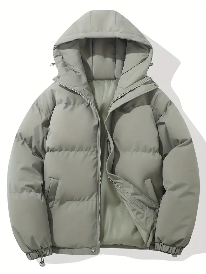 Classic men's hooded winter jacket, featuring insulation for warmth, comfort & a stylish look.