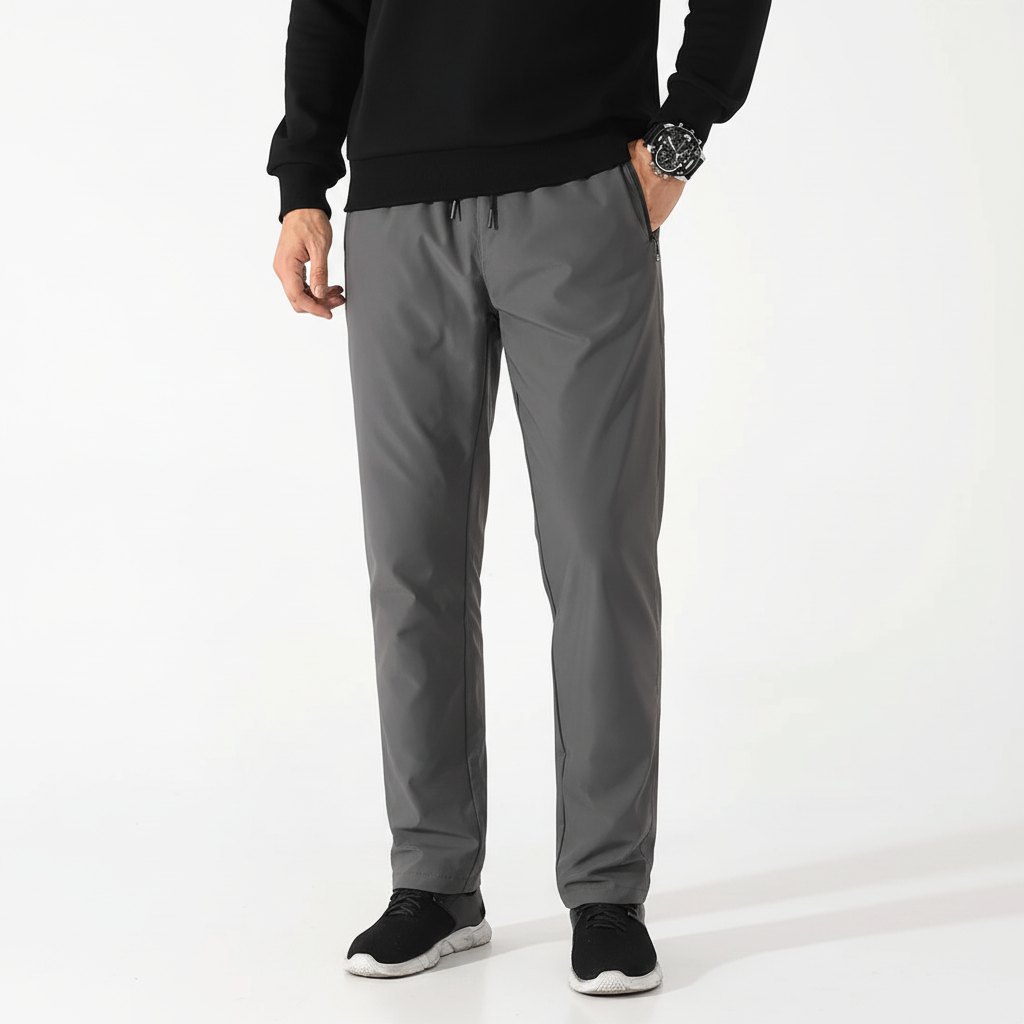 Michael men's windproof winter jogging pants, down insulated for activewear and warmth