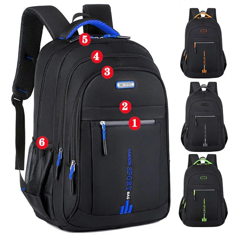 High-quality men's waterproof laptop backpack, ideal for modern business & travel.