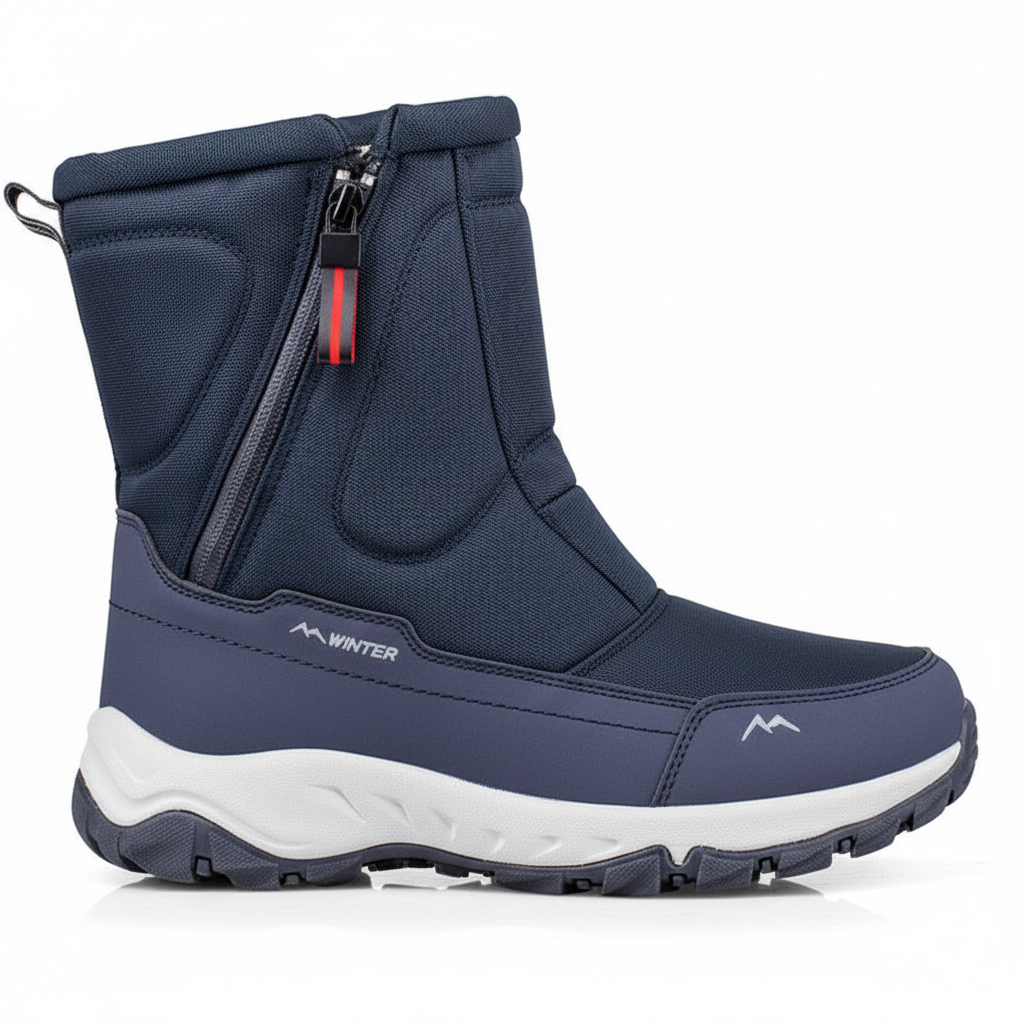 Warm, insulated mid-cut winter boots for men, designed for rugged outdoor use
