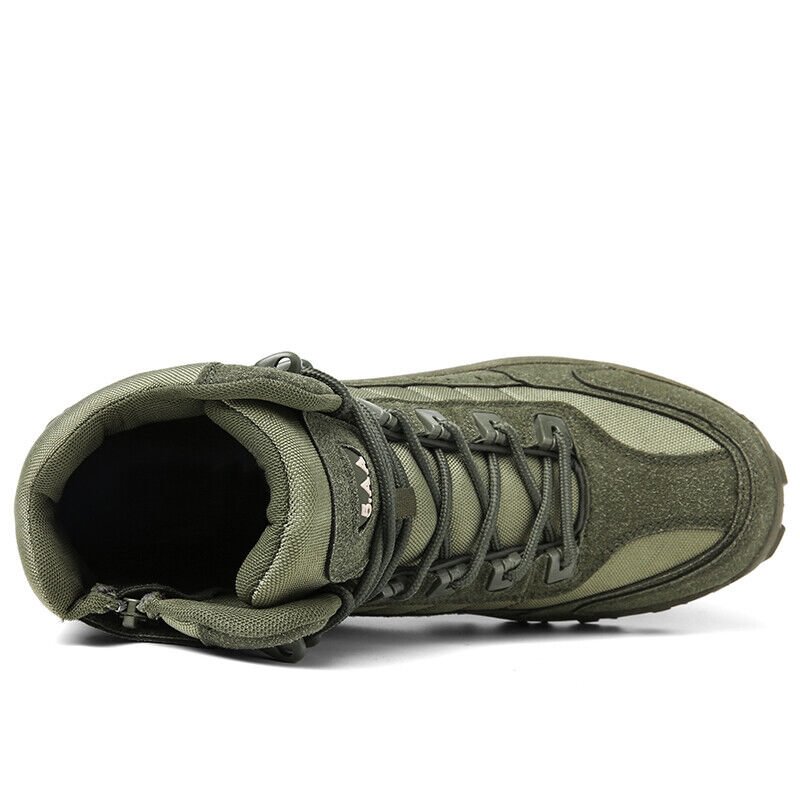 Waterproof Anti-Puncture Boots: Men's tactical work boots, non-slip, designed for ultimate safety and lasting comfort.
