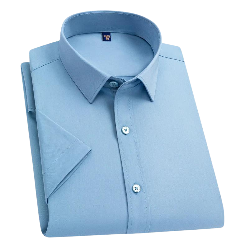 Professional men's anti-stain, wrinkle-free dress shirt. Stay crisp and neat for business, formal & versatile wear.