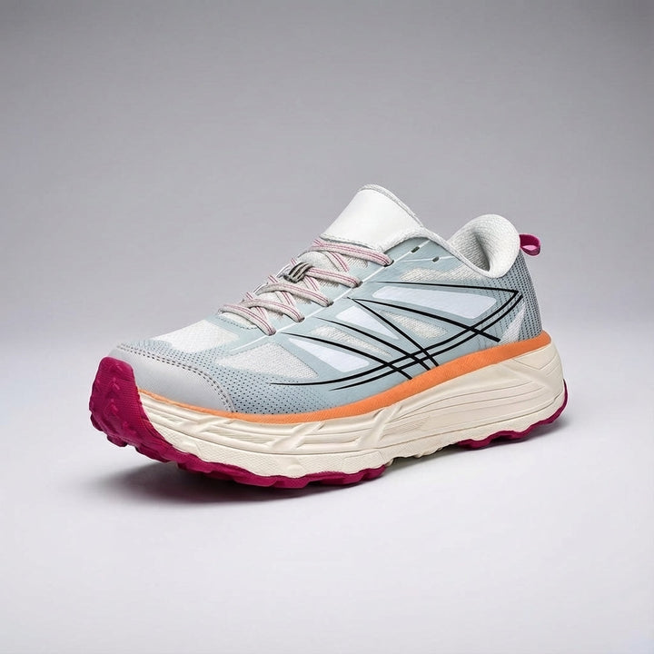 Pair of men's William cushioned sneakers, designed for trail running and training