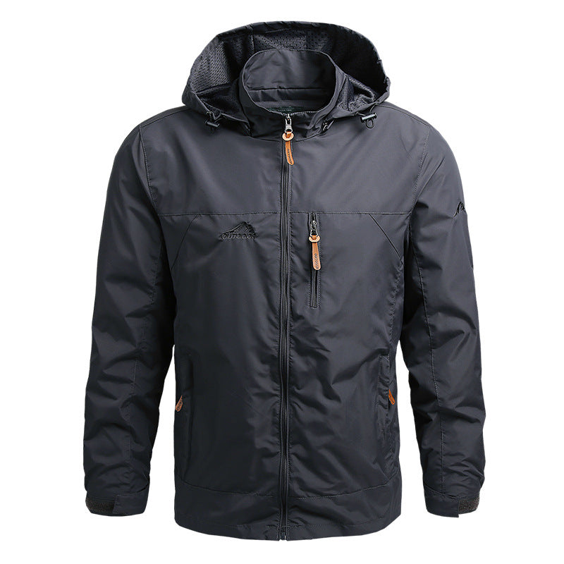 Men's waterproof and windproof softshell jacket. Ideal protective wear for any outdoor condition.