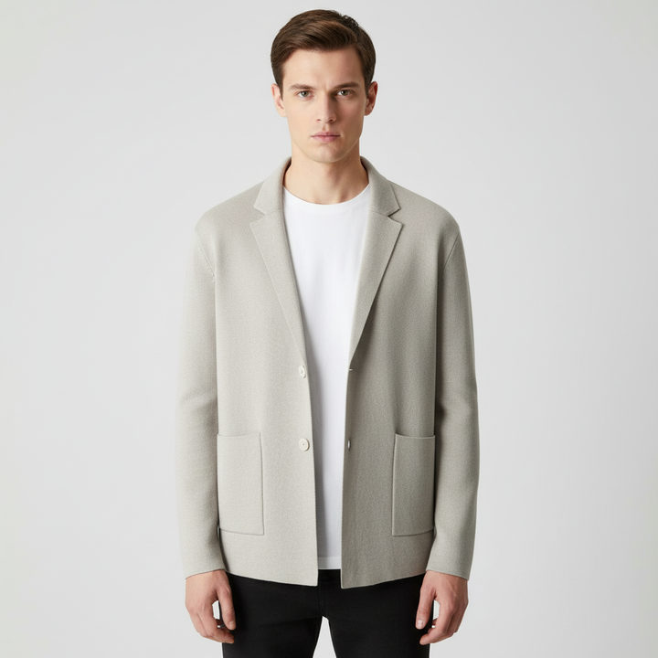 Durable men's wool blend lapel vest, an essential item for stylish layering