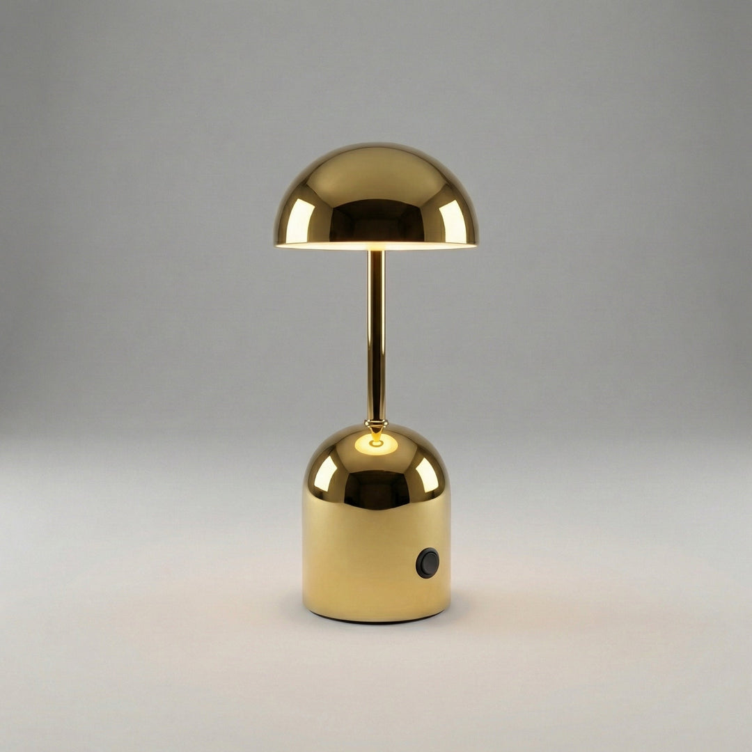 Clean and modern LED desk lamp, stepless dimming capability, Nordiqueo table lighting