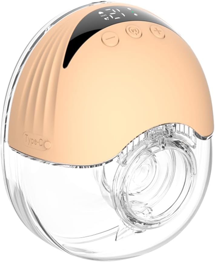 Mirava wearable breast pump next to a clock, showing time-saving benefits for busy mothers