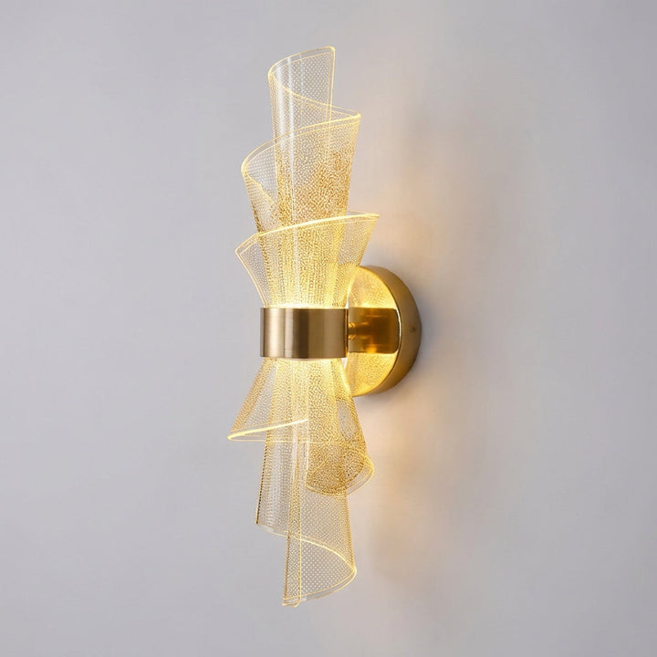 Sleek LED wall lamp, Aurellis, with clear acrylic diffuser, ideal decorative lighting for modern interiors
