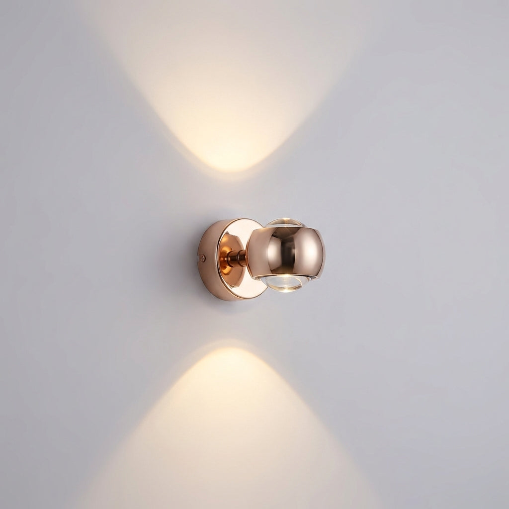 Contemporary wall lamp, Glintara adjustable warm LED light fixture, excellent for indoor settings