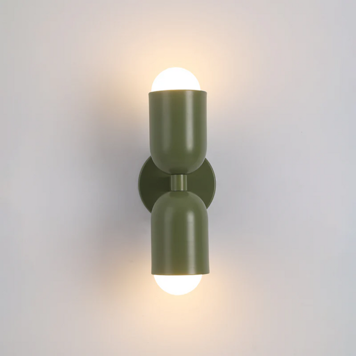 Decorative modern LED wall light, colorwave effect, providing vibrant double-sided illumination for unique home ambiance.