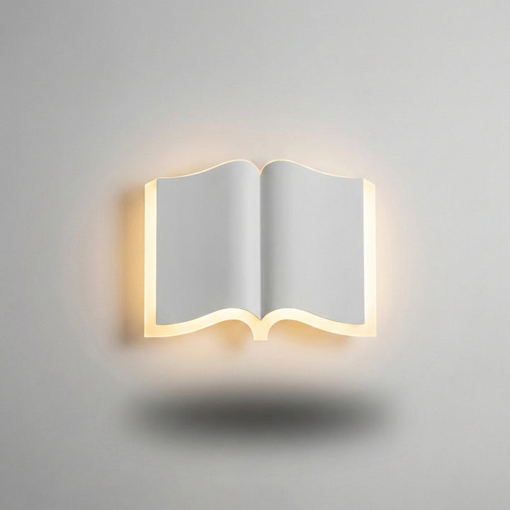 Contemporary LED book wall sconce, combining modern decor with functional reading lamp
