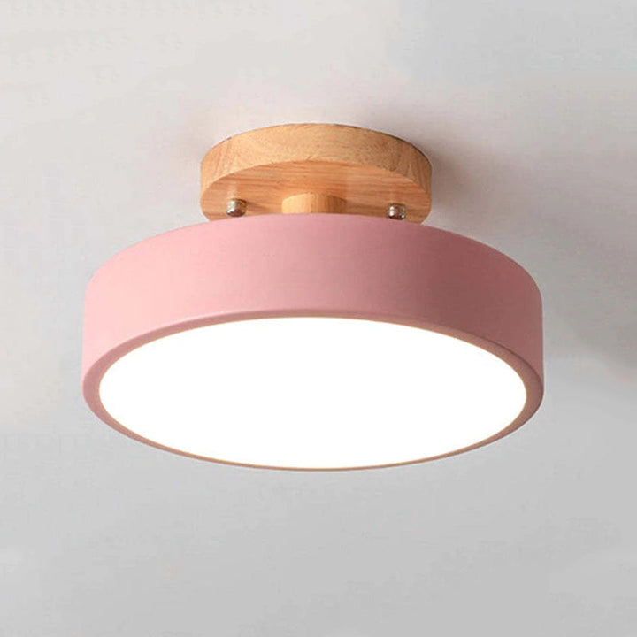Modern LED ceiling light, LunaLux, perfect for contemporary home interior design.