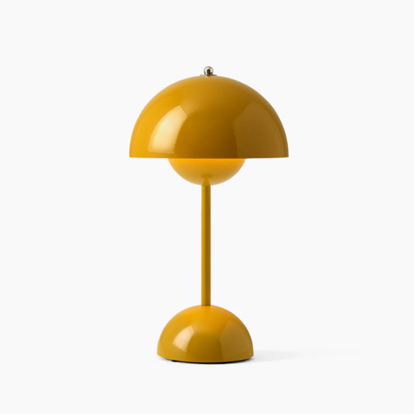 Chrome-finished LED desk lamp with intuitive touch control, ideal for home decor.