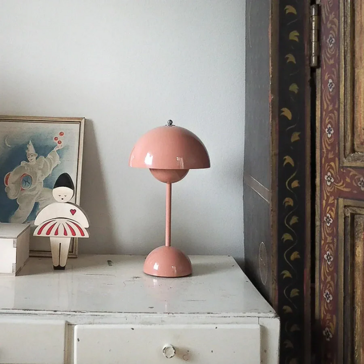 Modern desk lamp, a versatile accent light with touch control, shown in a study.
