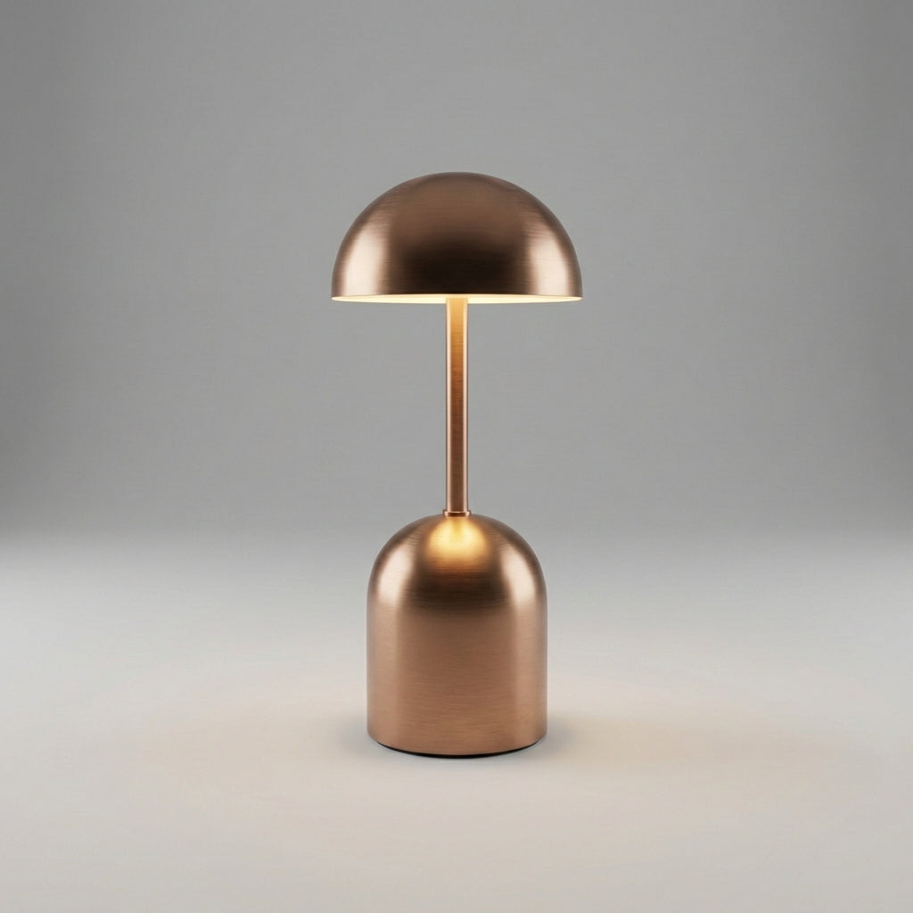 Minimalist Scandinavian LED lamp, dimmable, with a slender metal frame perfect for any modern workspace