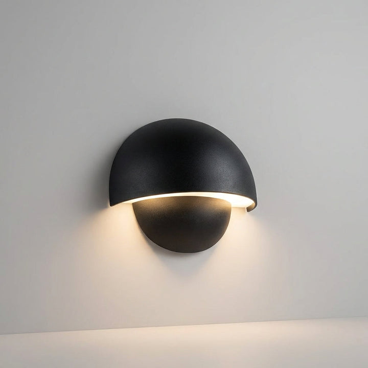 Exterior modern LED wall light, upward and downward illumination, perfect for outdoor spaces and decor