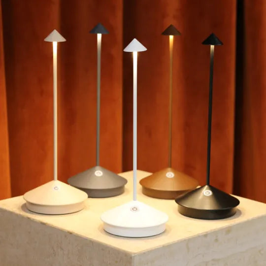 Contemporary home decor LED lamp, controlled by touch, for a warm and inviting atmosphere