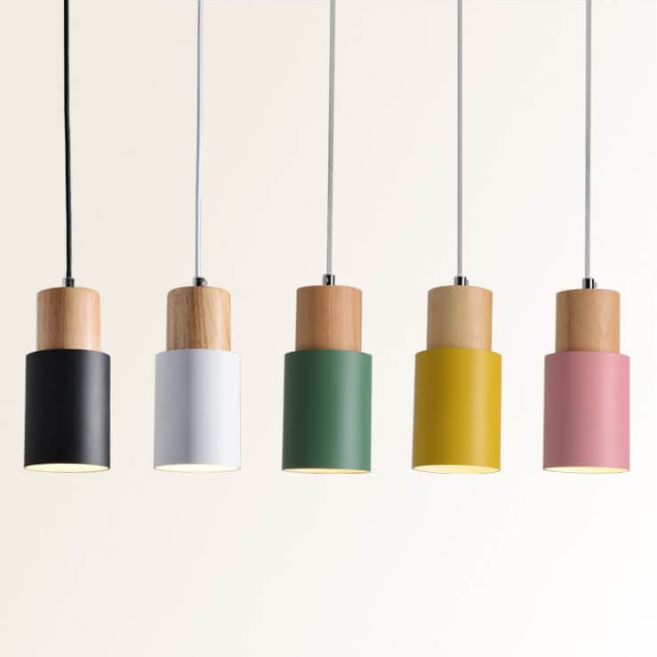 Sleek NordicGlow minimalist LED cylinder pendant lamp, modern ceiling fixture.