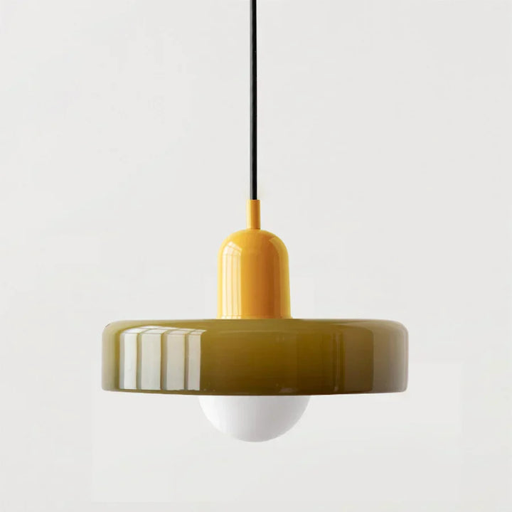Elegant NordicLuxe pendant, clear glass, enhances any modern living room.