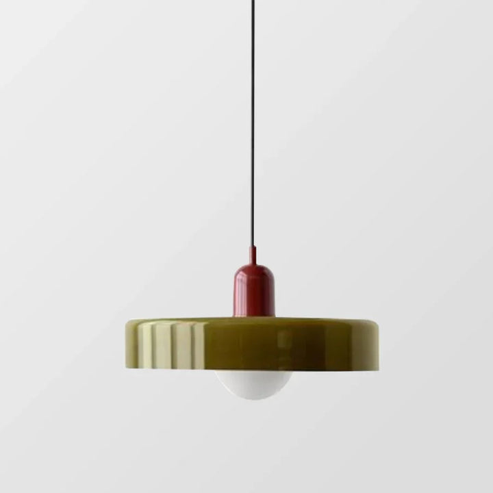 Scandinavian hanging lamp, clear glass, brightens and updates any space.