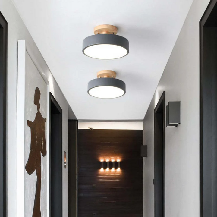 Modern round Nova LED ceiling lamp, an elegant decorative light for any room.